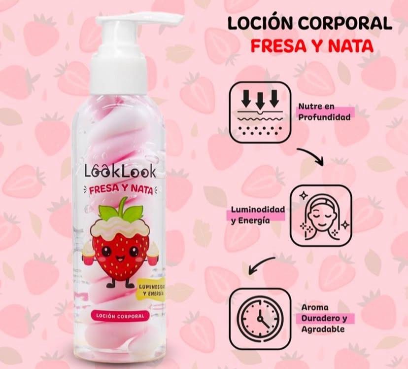 Crema Corporal Fresa y Nata