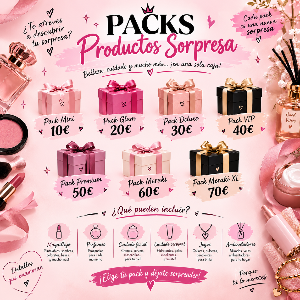 Packs Productos Sorpresa Meraki